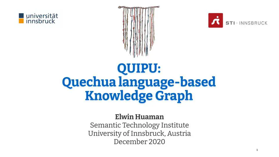 Knowledge Graph basado en el idioma Quechua