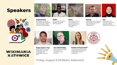 Supporting minority languages and Wikimedia community (Round table). featured image