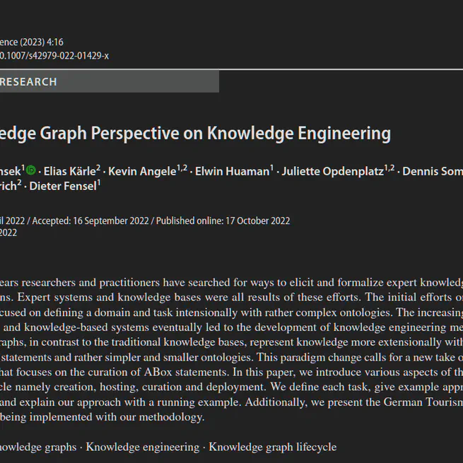 A Knowledge Graph Perspective on Knowledge Engineering