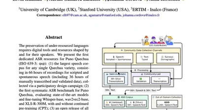 Building Community-Centred NLP Resources for Puno Quechua featured image